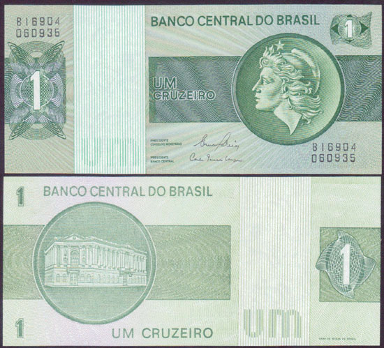 1980 Brazil 1 Cruzeiro (P.191Ac) Unc L001400